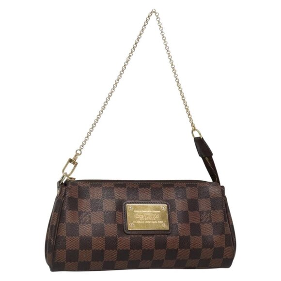 LOUIS VUITTON Damier Ebene Eva Shoulder Bag 2way N55213 LV Auth 131622 - Picture 1 of 16